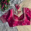 Tew Pure Vichitra Silk Madhubala Style Blouse Wholesalers In Delhi